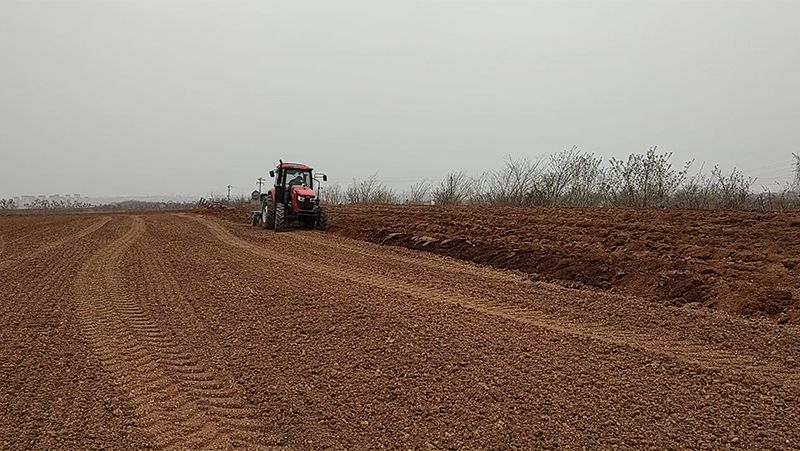 LK1204 Tractor in Ploughing Operation